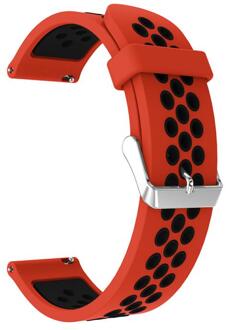 Voor Huawei Horloge Gt/GT2 Metalen Gesp Dubbele Kleur Gat Siliconen Band Siliconen Armband Pols Sport Ademend Horloge Band TXTB1 7