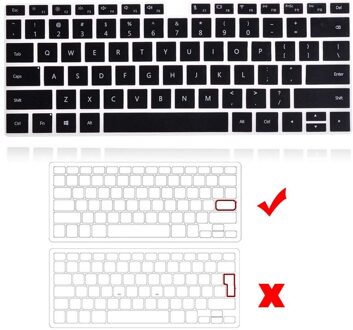 Voor Huawei Matebook 14/D14/D15/X /X Pro 13.9/Honor Magicbook 14/15/Pro 16.1 Laptop Toetsenbord Cover Zwart Protecter Film Skin Honor MagicBook 15