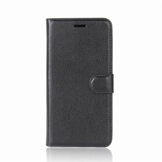 Voor Huawei Nova 2i Case 5.9 Inch Luxe Wallet Pu Leer Phone Case Voor Huawei Nova 2i Nova2i RNE-L21 Flip back Cover Tas zwart