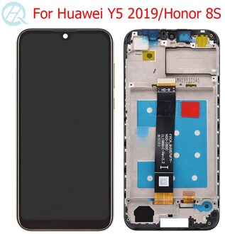 Voor Huawei Y5 Lcd Met Frame 5.71 "Honor 8S AMN-LX9 KSE-LX9 KSA-LX9 Lcd Touch Screen Glas panel Assembly zwart met kader