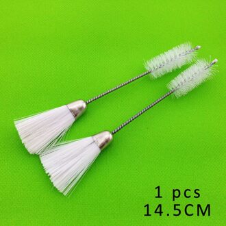 Voor Huishoudelijke Dust Eliminatie Metal/Fiber Multifunctionele Naaimachine Benodigdheden Wit 1Pcs Reinigingsborstel dubbele hoofd