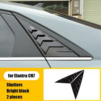 Voor Hyundai Avante Gemodificeerde Side Window Haaienvin Luchtuitlaat Achter Driehoekige Jaloezieën Abs Elantra CN7 byc10501