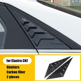 Voor Hyundai Avante Gemodificeerde Side Window Haaienvin Luchtuitlaat Achter Driehoekige Jaloezieën Abs Elantra CN7 byc11501
