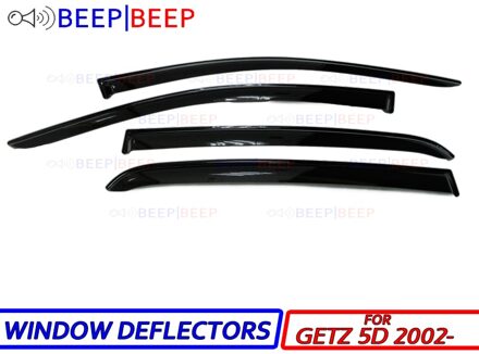 Voor Hyundai Getz 5D 2002-Auto Venster Deflectors Auto Wind Deflector Zon Guard Regen Vent Visor Cover Trim Auto styling Accessoires