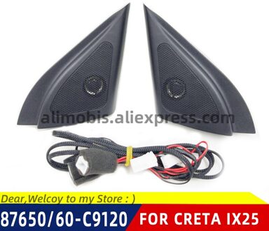 Voor Hyundai Ix25 Creta Speakers Tweeter Auto-Styling Audio Trompet Hoofd Luidspreker Abs Materiaal Driehoek Speakers Tweeter
