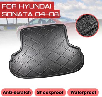 Voor Hyundai Sonata 2004 2005 2006 2007 Auto Vloermat Tapijt Kofferbak Anti-Modder Cover