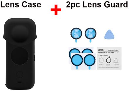 Voor Insta360 Een X2 Siliconen Case Soft Cover Shell Stofdicht Lens Cover Guard Beschermende Frame Voor Insta360 Onex2 Camera Handtas lens case reeks