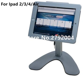 Voor Ipad 2/3/4/Air/Pro 9.7 "Desktop Secure Lock Stand Met Metalen Frame Brace Display Kiosk Pos Tafel Beveiliging Houder op Hotel
