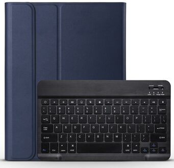 Voor Ipad Pro 11 Inch Tablet Ultradunne Abs Bluetooth Keyboard Leather Case Voor Ipad 11 Inch Draadloze toetsenbord Cover marine blauw case