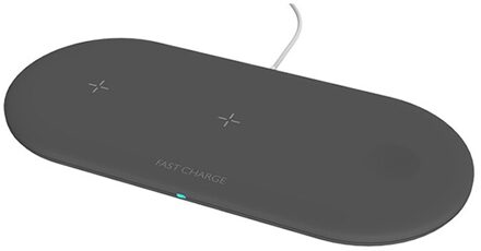 Voor Iphone 12 11 Pro 8 Samsung Note 10 Draadloze Oplader 3 In 1 10 W Snelle Draadloze Opladen Pad voor Airpods Pro Apple Horloge 6 5 4 zwart