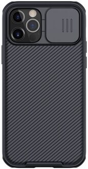 Voor Iphone 12 Mini 12 Pro 12 Pro Max Case Nillkin Camshield Pro Magnetische Case Slide Camera Bescherming Tpu Pc cover Voor IPhone12 For iPhone 12 Pro / zwart