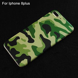 Voor IPhone 8 Beschermende Waterdichte Decoratie schokabsorberende Terug Lijm Skin Cover Installeren Telefoon Sticker Accessoires groen For Iphone 8plus