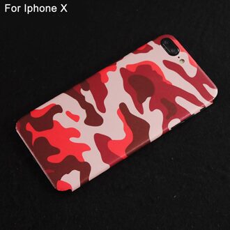 Voor IPhone 8 Beschermende Waterdichte Decoratie schokabsorberende Terug Lijm Skin Cover Installeren Telefoon Sticker Accessoires rood For Iphone X