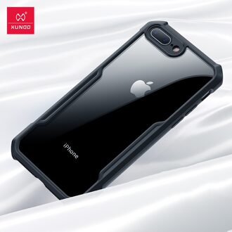 Voor Iphone 8 Case, Xundd Shockproof Case, Voor IPhone8 Plus Case, beschermende Transparante Bumper Airbag Gemonteerd Telefoon Cover Shell For iPhone 8 / zwart doorzichtig / 1stk Case