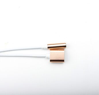 Voor Iphone Adapter 2 In 1 Adaptador Voor Apple Iphone 7 8 Plus 11 Pro Max Xr Xs X Te 3.5Mm Hoofdtelefoon Splitter Cargador Y Audio goud