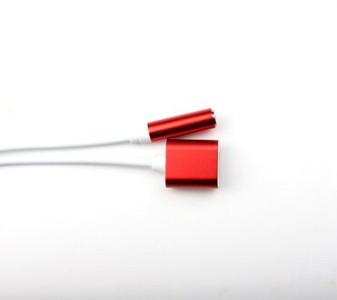 Voor Iphone Adapter 2 In 1 Adaptador Voor Apple Iphone 7 8 Plus 11 Pro Max Xr Xs X Te 3.5Mm Hoofdtelefoon Splitter Cargador Y Audio rood