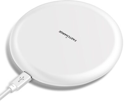 Voor iPhone X 8/8 Plus Samsung Galay S7/S8/S9 Note 8 Qi Snelle Draadloze Oplader Voor iPhone huawei xiaomi Andere modellen nodig ontvanger wit