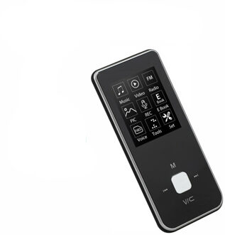 Voor IPod Stijl Draagbare 1.8 "LCD MP3 MP4 Music Video Media Player FM Radio Draagbare Kleurrijke MP3 MP4 speler Music Video zwart