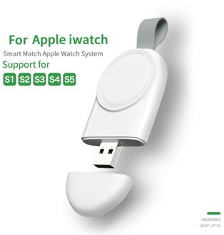 Voor Iwatch 1 2 3 4 5 6 Mini Draagbare Draadloze Oplader Voor Apple Horloge 6 5 4 3 2 1 Dock Adapter Snel Opladen Smart Horloge Charger