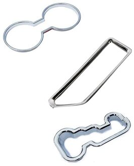 Voor Jeep Compass Patriot -16 Water Bekerhouder Opbergdoos Versnellingspook Panel Frame Cover Trim Sticker Fit accessoires