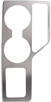 Voor Jeep Patriot Kompas Innerlijke Accessoires Water Cup & Opbergdoos Cover Staal 1 Stuk (Links hand Drive Alleen)
