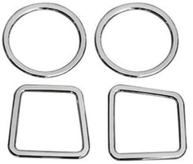 Voor Jeep Patriot Kompas Interieur Accessoires Trim Dashboard Air Outlet Covers 4 Stuks