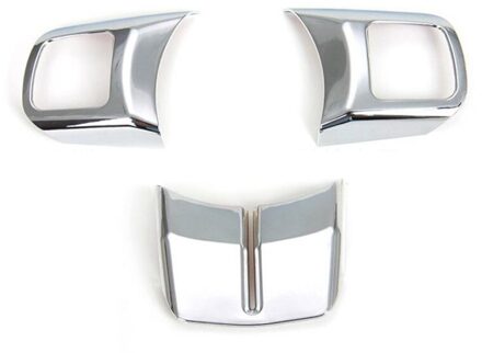 Voor Jeep Wrangler Patriot Kompas Cherokee + Auto Interieur Stuurwiel Decoratie Cover Trim Frame Stickers