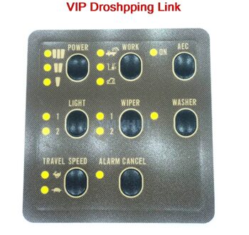 Voor Kat E312 320 330V1V2BCD Graafmachine Onderdelen Instrument Display Knop Sticker Monitor Sticker Graafmachine Accessoires