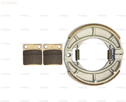 Voor Kawasaki Bn 125 Eliminator A1-A2 1998 - 1999 Brake Pad Set Voor Achter 98 99 Schoen Drum RESIN reeks(2 PAIRS)