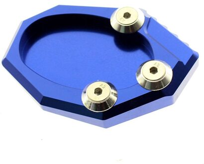 Voor Kawasaki KLX250 VERSYS 650 Aluninum Motorfiets Side Stand Pad Plaat Kickstand Vergroter Ondersteuning extension blauw