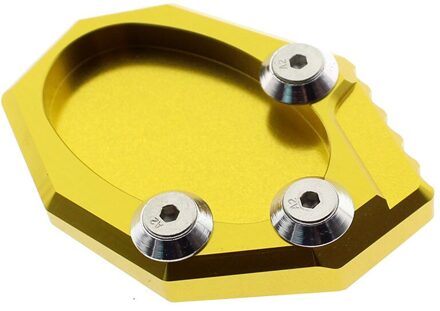 Voor Kawasaki KLX250 VERSYS 650 Aluninum Motorfiets Side Stand Pad Plaat Kickstand Vergroter Ondersteuning extension goud