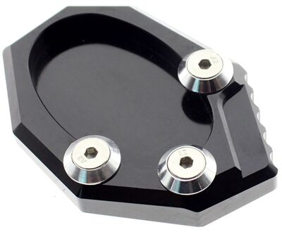Voor Kawasaki KLX250 VERSYS 650 Aluninum Motorfiets Side Stand Pad Plaat Kickstand Vergroter Ondersteuning extension zwart