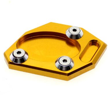 VOOR KAWASAKI Ninja 300R Ninja 250 Aluninum Motorfiets Side Stand Pad Plaat Kickstand Vergroter Ondersteuning Uitbreiding goud