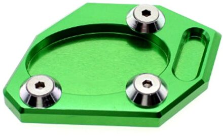 VOOR KAWASAKI Ninja 300R Ninja 250 Aluninum Motorfiets Side Stand Pad Plaat Kickstand Vergroter Ondersteuning Uitbreiding groen