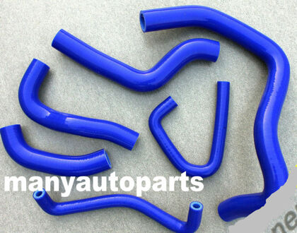VOOR KAWASAKI NINJA ZX6R HI-PERF SILICONEN KOELVLOEISTOF SLANG KIT BLAUW 2007 07 08 wit