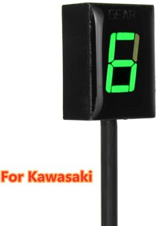 Voor Kawasaki Ninjia Vulcan Z800 Gear Indicator Motorcycle Lcd 1-6 Niveau Gear Indicator Waterdichte Digitale Gear Meter Met efi groen