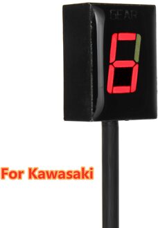Voor Kawasaki Ninjia Vulcan Z800 Gear Indicator Motorcycle Lcd 1-6 Niveau Gear Indicator Waterdichte Digitale Gear Meter Met efi Rood