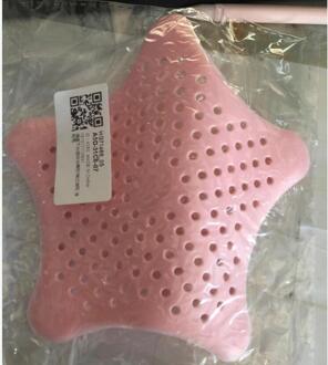 Voor Keuken Afval Badkamer Wastafel Filter Riool Ster Monding Zeef Anti-Blocking Afvoerputje Haar Stopper Catcher Keuken Gereedschap roze