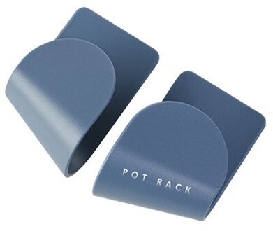 Voor Keuken Muur Gemonteerde Opknoping 2 Stks/set Pot Deksel Houder Houder Pan Pot Deksel Rack Keuken Organizer Haak Keuken opbergrek blauw