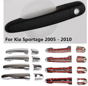 Voor Kia Sportage 2005 Chrome Side Deurgreep Cover Catch Trim Auto Bezel Molding Sticker 2006 2007