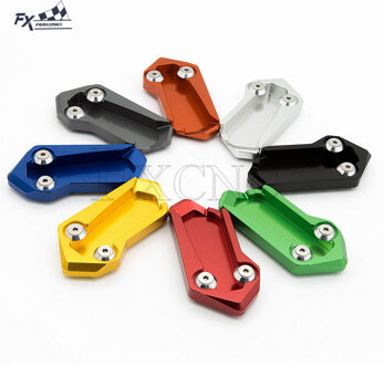 Voor Kymco AK550 AK 550 Kickstand Side Stand CNC Aluminium Motorfiets Voet Plaat Enlarger Extension Pad Voor Kymco AK550 Goud
