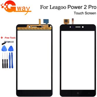 Voor Leagoo Power 2 Pro Touch Screen Digitizer Touch Panel Perfecte Reparatie Onderdelen Mobiele Telefoon Accessoire + Tools + Adhesive zwart nee Tools
