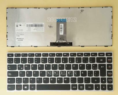 Voor Lenovo G40 G40-30 G40-45 G40-70 G40-80 Toetsenbord Latin Spanisn Met Frame zilver kader