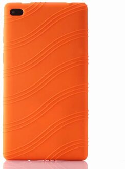 Voor Lenovo Tab 4 7 Essentiële TB-7304F Silicone Case Cover Tab7 Essentiële 7.0 "7304 Protector 7304i Soft Behuizing Shell capa Fundas oranje