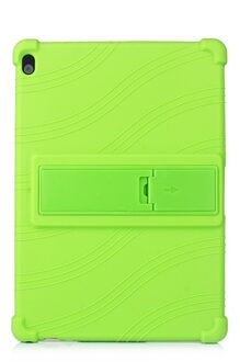 Voor Lenovo Tab M10 TB-X605F X505F Tab P10 TB-X705F TB-X705L 10.1 Inch Tablet Beschermhoes Soft Silicon Case + Film + Pen groen