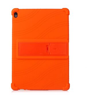 Voor Lenovo Tab M10 TB-X605F X505F Tab P10 TB-X705F TB-X705L 10.1 Inch Tablet Beschermhoes Soft Silicon Case + Film + Pen oranje