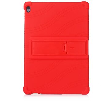 Voor Lenovo Tab M10 TB-X605F X505F Tab P10 TB-X705F TB-X705L 10.1 Inch Tablet Beschermhoes Soft Silicon Case + Film + Pen rood