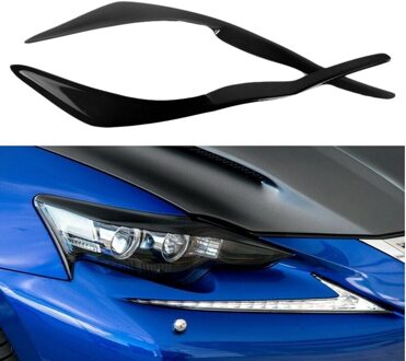 Voor Lexus IS300 IS250 IS200T Glanzend Zwarte Auto Sticker Koplampen Wenkbrauw Ooglid Trim Cover Accessoires