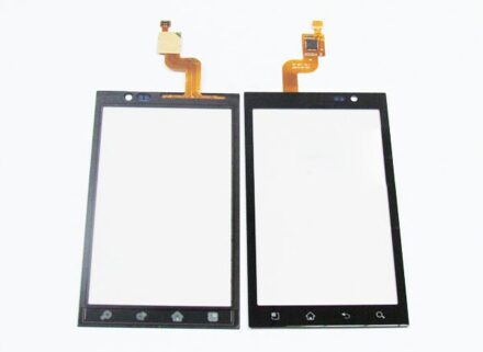 Voor LG Optimus 3D P920 Touch Screen Glas Lens Digitizer Voor Glas Panel Zwart Kleur