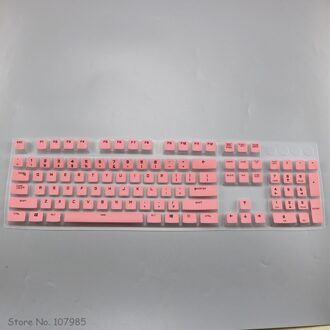 Voor Logitech G610 G810 G512 G613 G213 G413 K840 Backlit Spel Mechanische Toetsenbord Protector Knop Stofkap Huid Beschermende roze